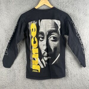 Tupac Shakur Men's Size Small Long Black Sleeve Juice Shirt. 100% Cotton